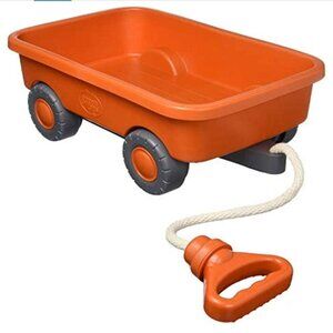 Green Toys Orange Kids Recycled Plastic Toy Wagon